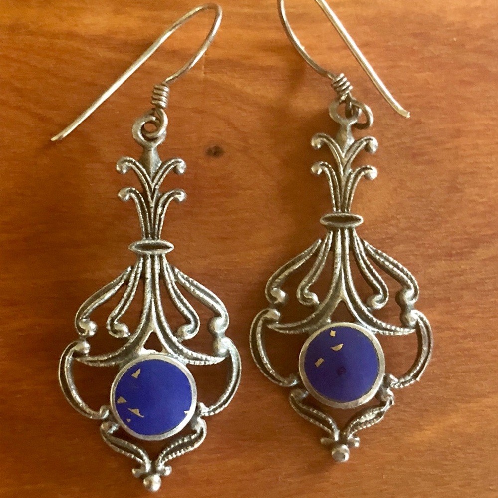 Lapis and Silver earrings